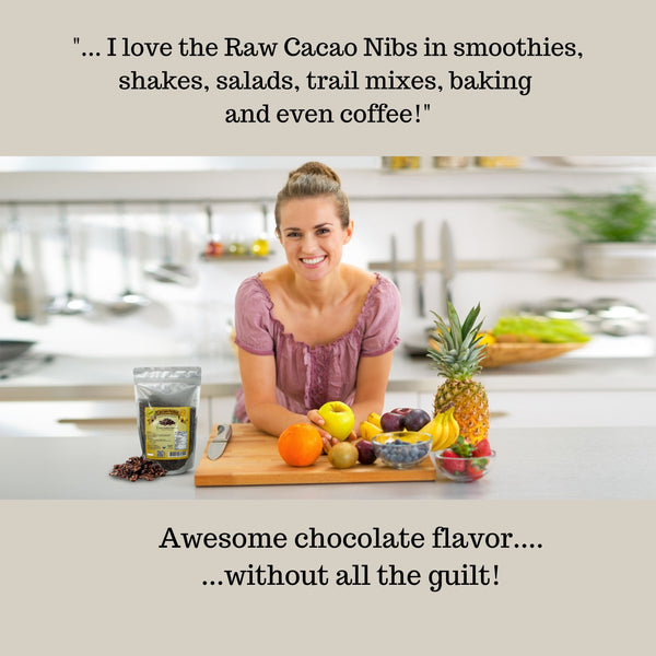 Cacao Nibs, Raw, Organic from the Best Cocoa Beans, 100% USDA Certified by Pure Natural Miracles