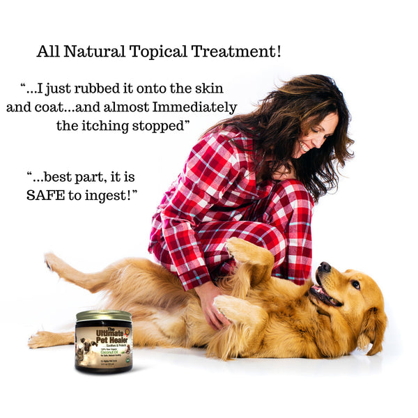 Coconut Oil for Dogs, Treatment for Itchy Skin, Dry Elbows, Paws and Nose by Alpha Pet Zone - ox2ox Gifts and Goods for Everyone